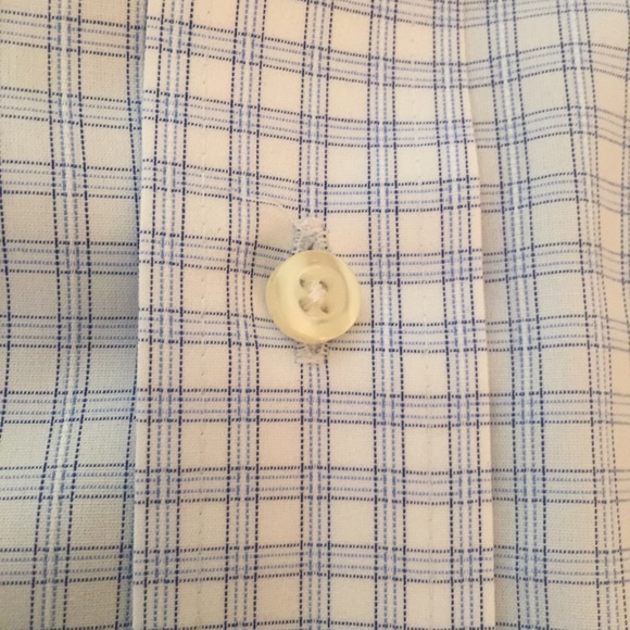 Forsyth of Canada L/S dress shirt WH/BL tattersall - Picture 6 of 8